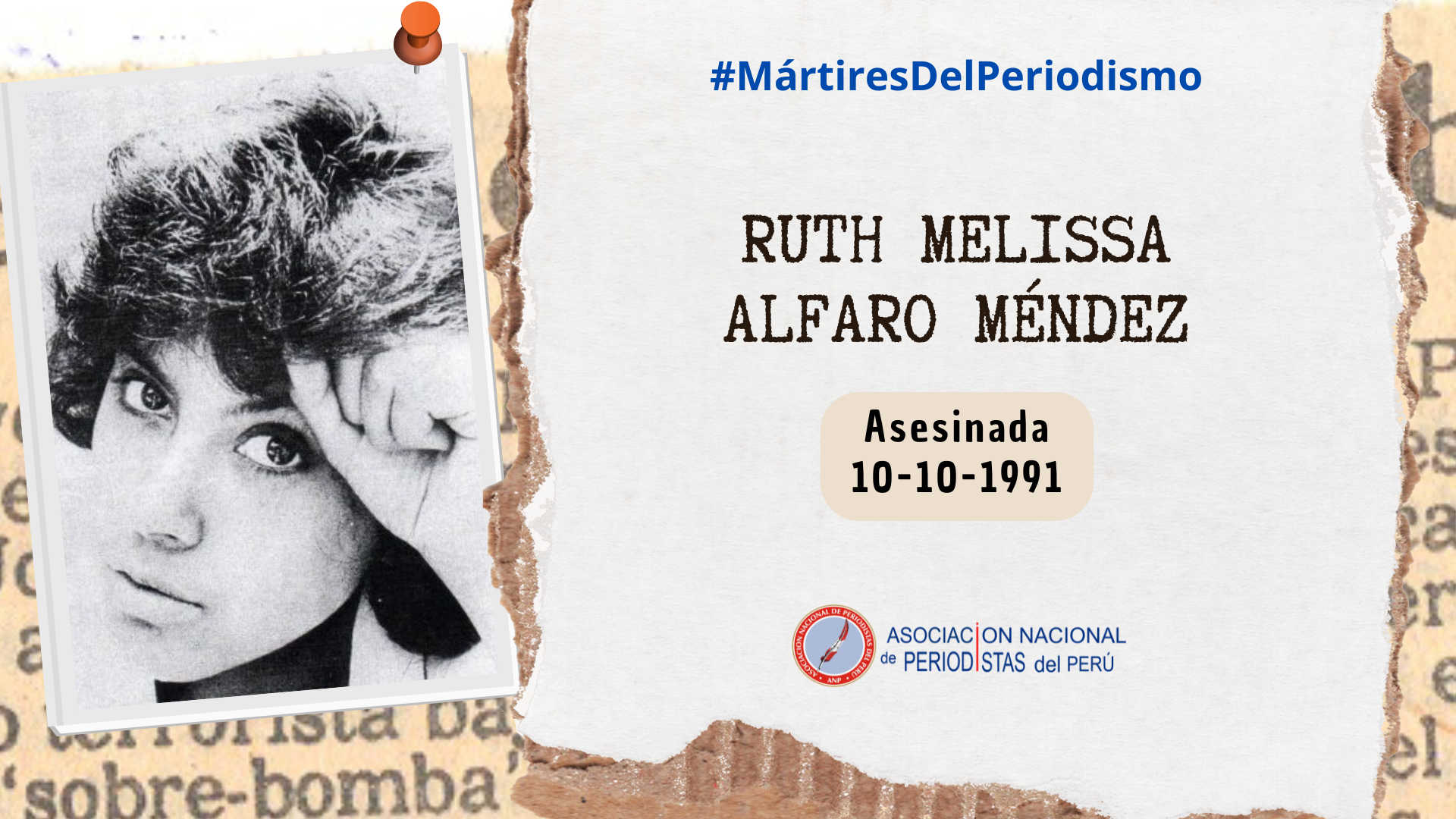 ANP recuerda a periodista Melissa Alfaro a 34 años de su asesinato