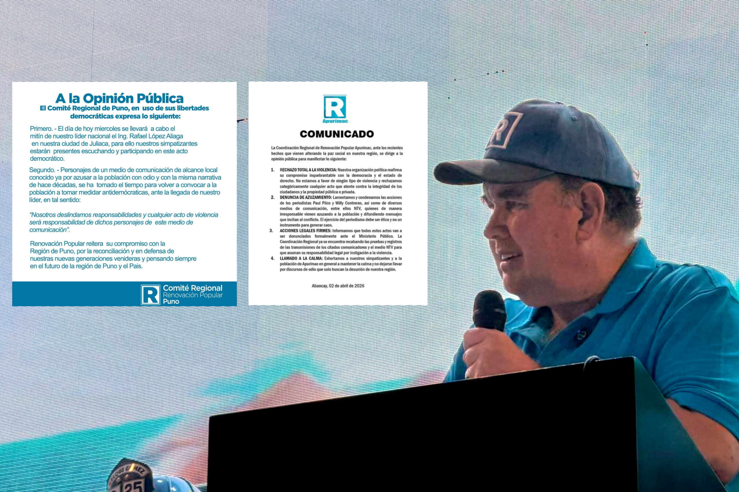 Candidato presidencial Rafael López Aliaga ataca y estigmatiza a periodistas y medios